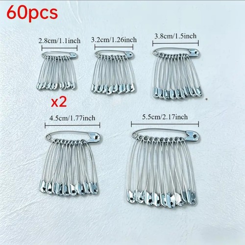 60pcs safety pins mixed - safety, –