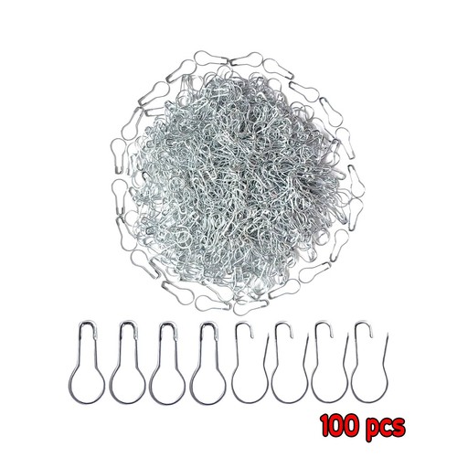 100pcs silver safety pins - 100pcs,