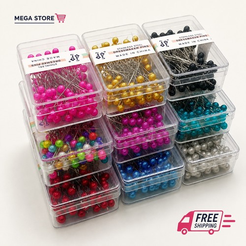 100 sewing pins - 100, multicolor