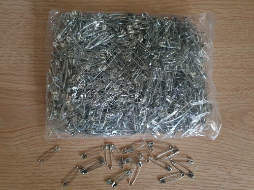 28mm safety pins - safety, pins.