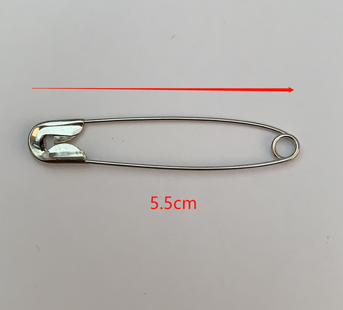 Silver safety pins large 5cm - pins, 5.5cm