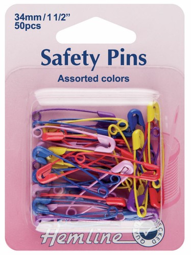 Hemline safety pins 34mm - hemline,