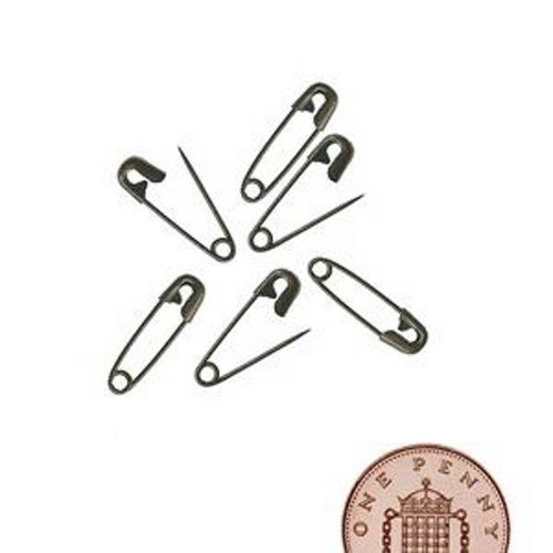 Black safety pins small tiny - black,
