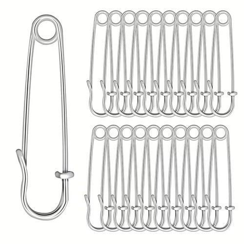 Extra large bronze safety pins - extra,