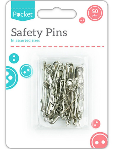 Assorted safety pins - pins, pack