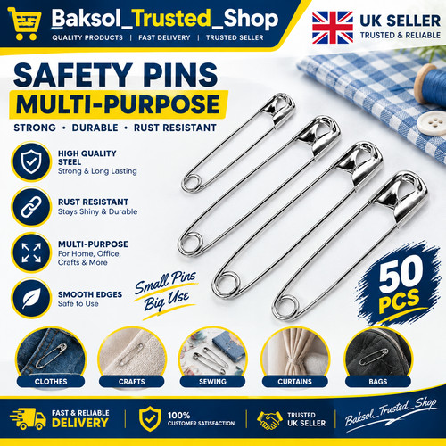 50pc assorted steel safety - 50pc,