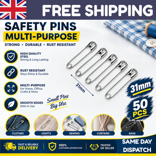 50pc assorted steel safety - x,