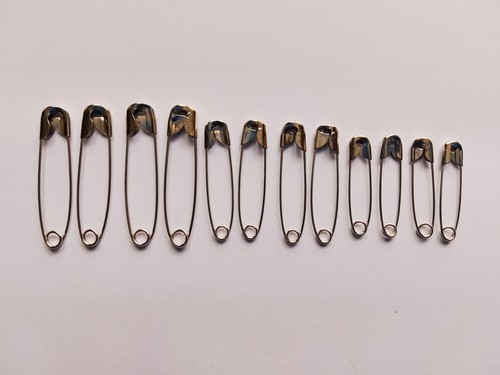 Safety pins silver sizes - silver,