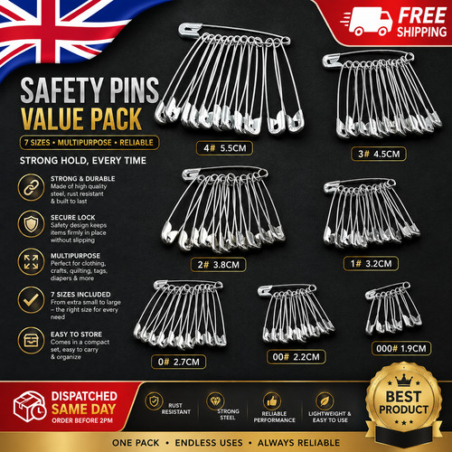 50pc assorted steel safety - 50pc,