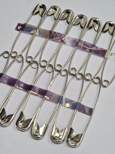 Safety pins large stainless - large,