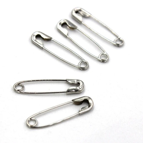 50pcs silver safety - pins, diy